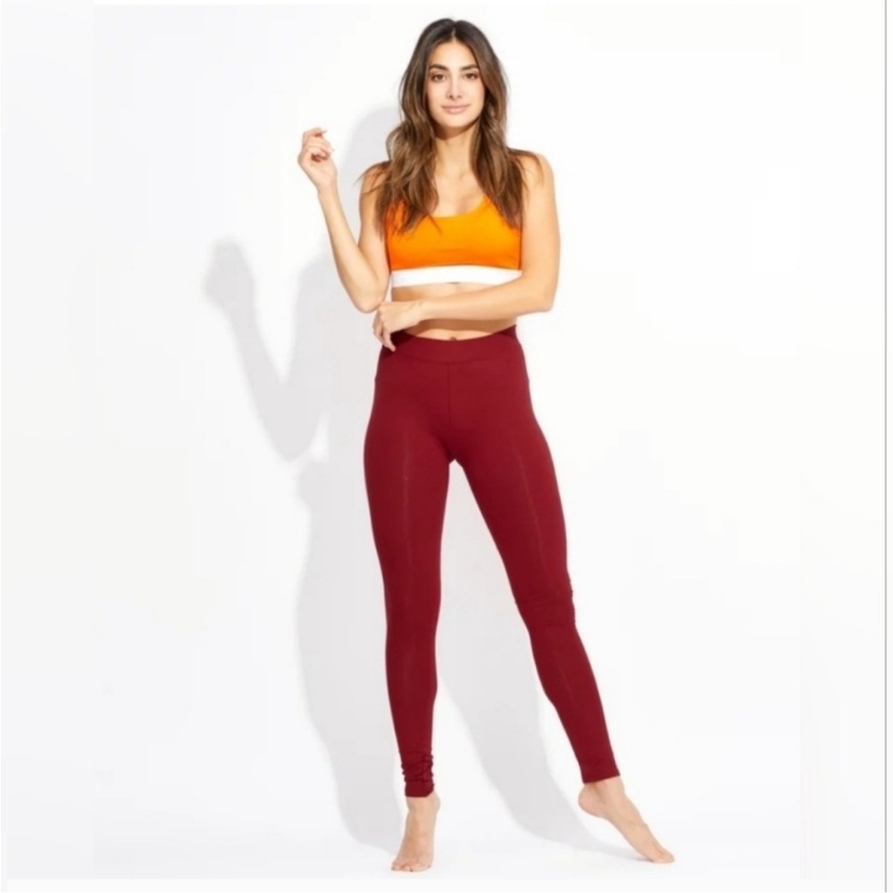 Pact Women's Deep Red Leggings